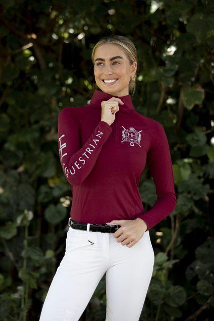 HH Equestrian Womens Riding Tops & Jackets 6 / Maroon HH Equestrian Signature Womens Base Layer