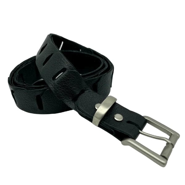 Jacaru Mens Belts 30 Jacaru Kangaroo Leather Belt (Black)