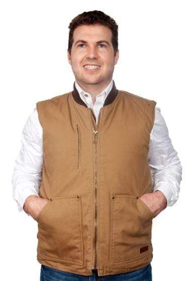 Just Country Mens Jumpers, Jackets & Vests L / Khaki Just Country Mens Diamantina Vest