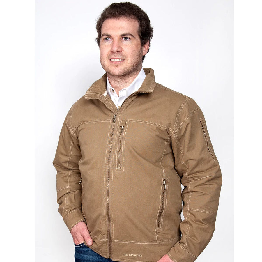 Just Country Mens Jumpers, Jackets & Vests S Just Country Mens Joshua Jacket Khaki (MCOJ1914)