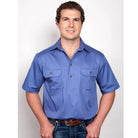 Just Country Mens Shirts 3XL / Blue Just Country Mens Adam Short Sleeve Workshirt (10104)