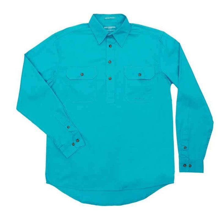 Just Country Mens Shirts Just Country Mens Cameron Workshirt Half Button