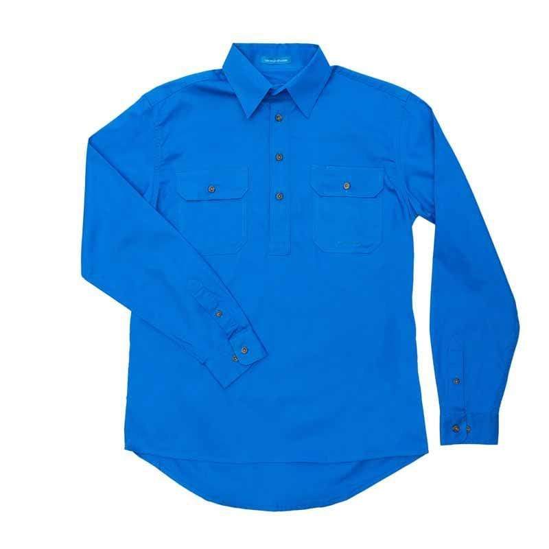 Just Country Mens Shirts XXL / Blue Jewell Just Country Mens Cameron Workshirt Half Button