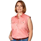 Just Country Womens Shirts 8 / Blush Just Country Womens Kerry Sleeveless Shirt (50503)