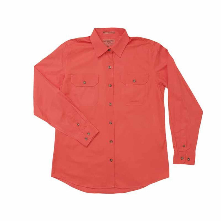 Just Country Womens Shirts Just Country Womens Brooke Full Button Workshirt (50502)