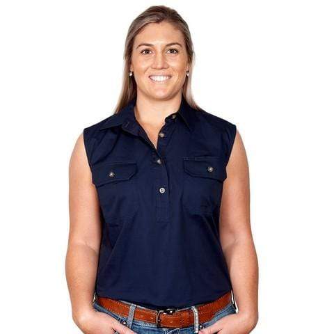Just Country Womens Shirts Just Country Womens Kerry Sleeveless Shirt (50503)