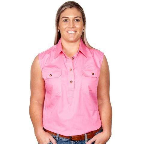 Just Country Womens Shirts Just Country Womens Kerry Sleeveless Shirt (50503)