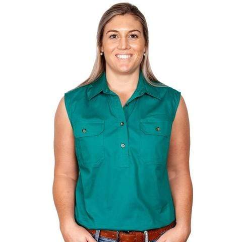 Just Country Womens Shirts Just Country Womens Kerry Sleeveless Shirt (50503)