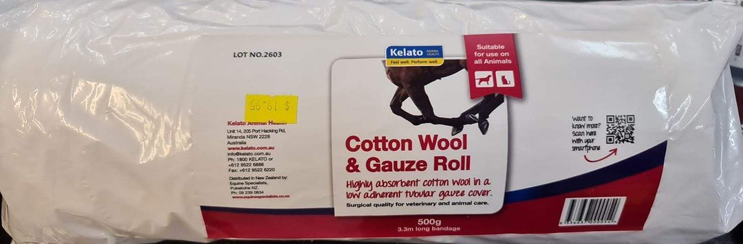 Kelato Cotton Wool & Gauze Roll (KLGAUZ) - Gympie Saddleworld & Country Clothing