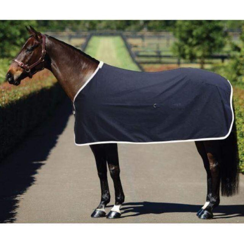 Kool Master Summer Horse Rugs 5ft6 Kool Master Cotton Show Rug Navy/White