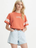 Levi Strauss Womens Tops XS / Burnt Orange Levi Tee Womens Graphic (A035-0047)