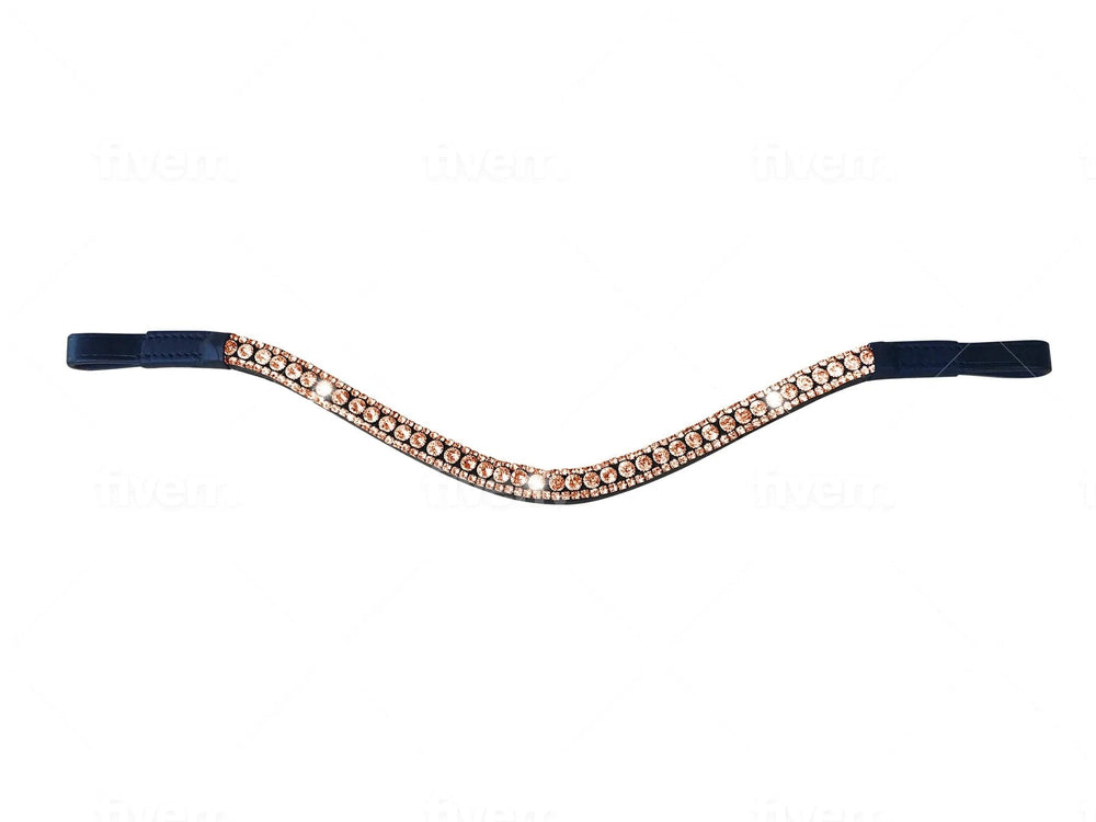 Lumiere Bridle Accessories Cob Lumiere Browband Rose Gold (L3280)