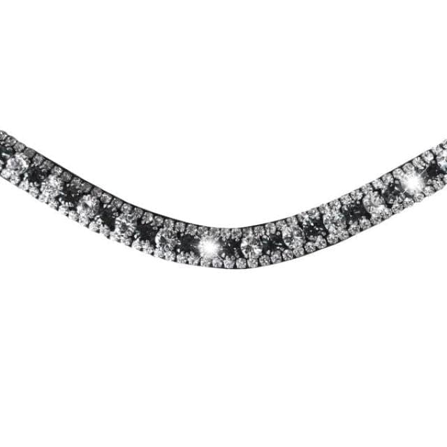Lumiere Bridle Accessories Cob Lumiere Wave Silver Crystal Browband (L13801)