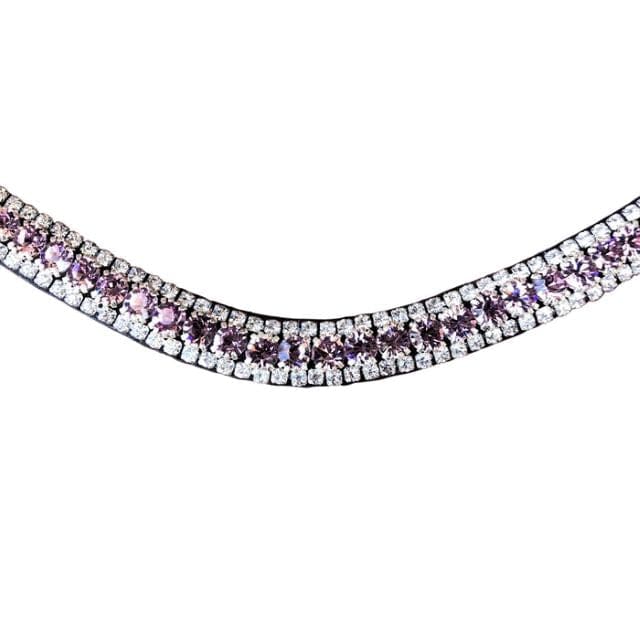 Lumiere Bridle Accessories Lumiere Wave Lavender Crystal Browband (L9202)