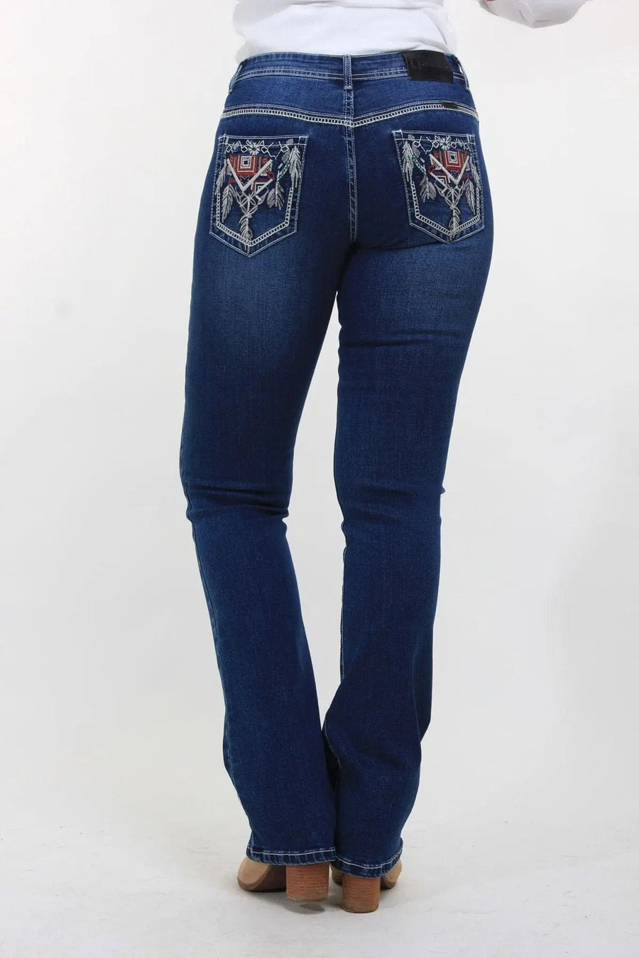Outback Womens Jeans 10X34 Outback Jeans Womens Brandy Bling (OBW211120)