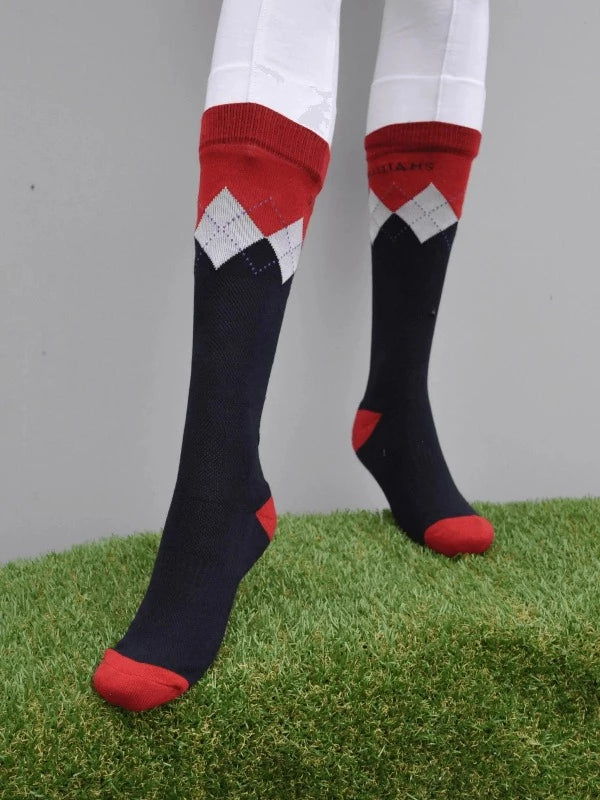 Peter Williams Socks 10-3 / Red/Navy Peter Williams Kids Socks