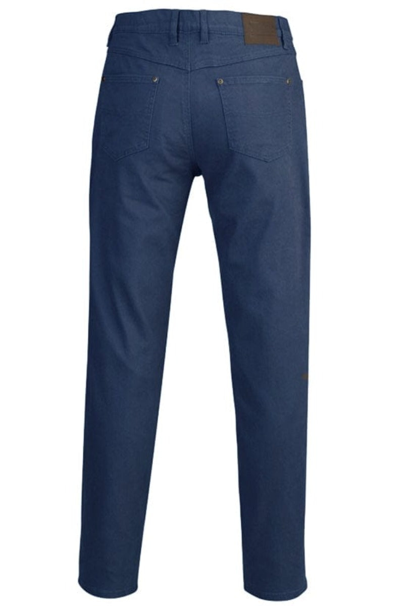 Pilbara Mens Jeans 32R / Gunmetal Blue Pilbara Jeans Men Cotton Stretch (RMPC014)