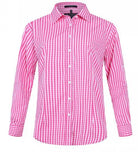 Pilbara Womens Shirts 6 / Pink/White Pilbara Shirt Womens Check (RMPC003)