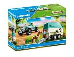 Playmobil Toys Playmobil Country Toys Car with Pony Trailer (PMB70511)