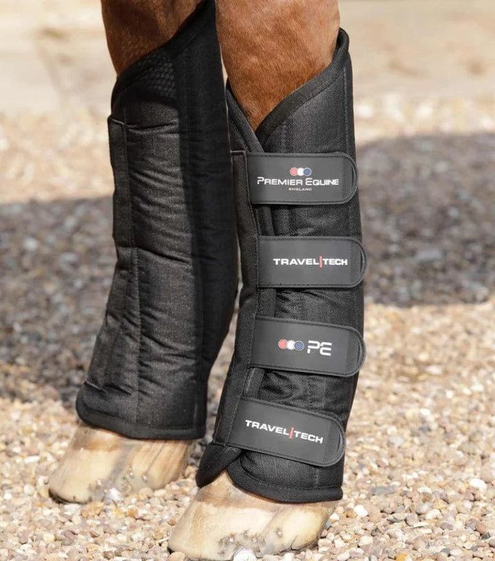 Premier Equine Horse Boots & Bandages Cob / Black Premier Equine Travel-Tech Boots (1045TR)