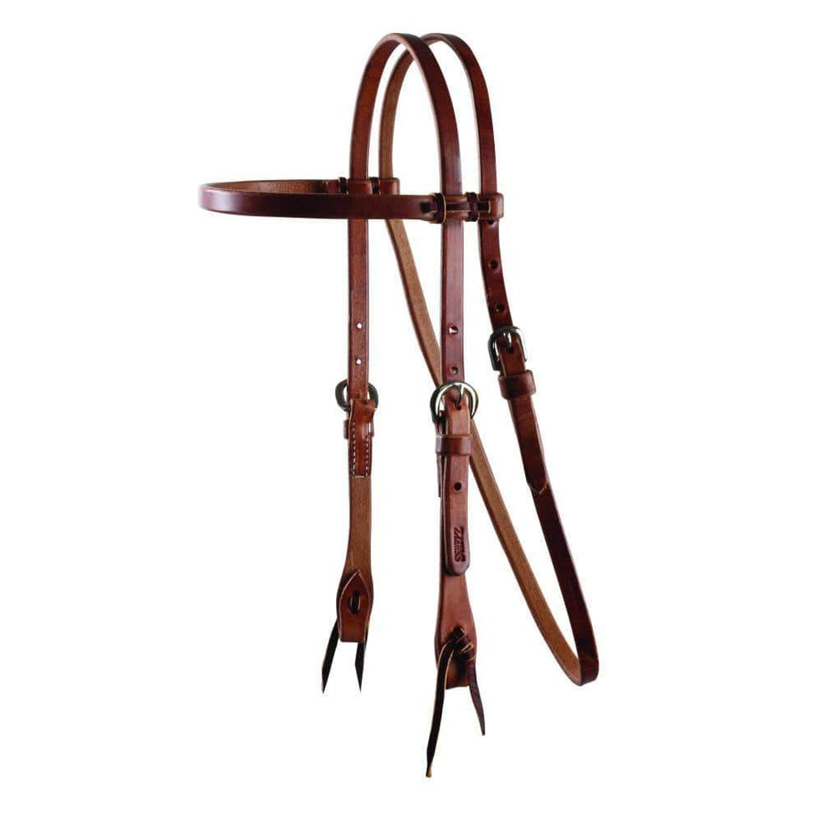 Professional Choice Bridles Cob-Full / Tan Schutz Cowboy Bridle with Laced Browband