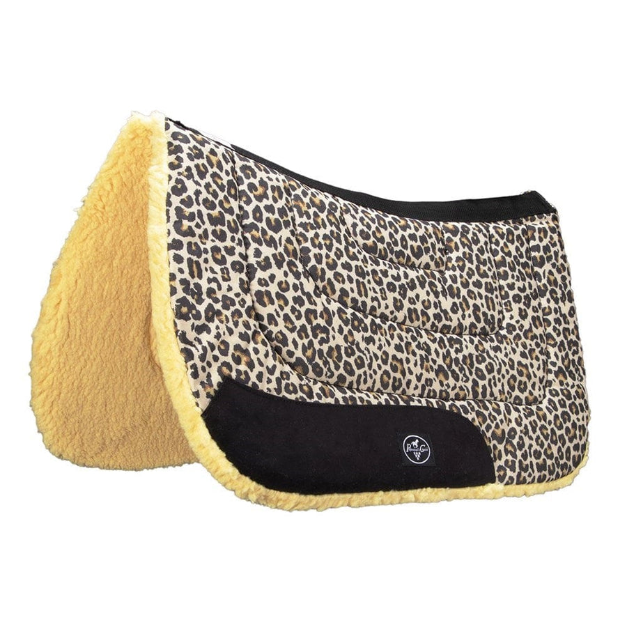 Professionals Choice Saddle Pads Western 31x32 / Cheetah Pro Choice PRC5975 Contoured Work Saddle Pad 31in x32in