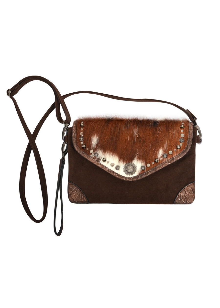 Pure Western Handbags & Wallets Pure Western Ava Crossbody Bag Chocolate (P2S2951BAG)