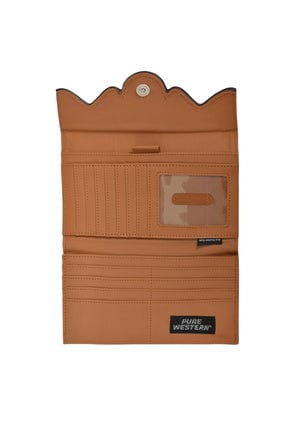 Pure Western Handbags & Wallets Pure Western Sienna Wallet Dark Tan/Brown (P2S2950WLT)