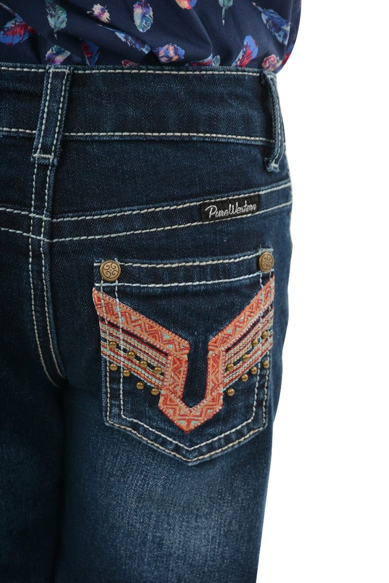Pure Western Kids Jeans Pure Western Jeans Girls Aztec Boot Cut (PCP5211726)