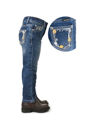 Pure Western Kids Jeans Pure Western Jeans Girls Clementine Slim Leg Dusk (PCP5200657)