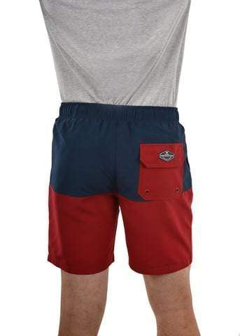Pure Western Mens Shorts Pure Western Mens Wright Shorts Navy/Red (P1S1302469)