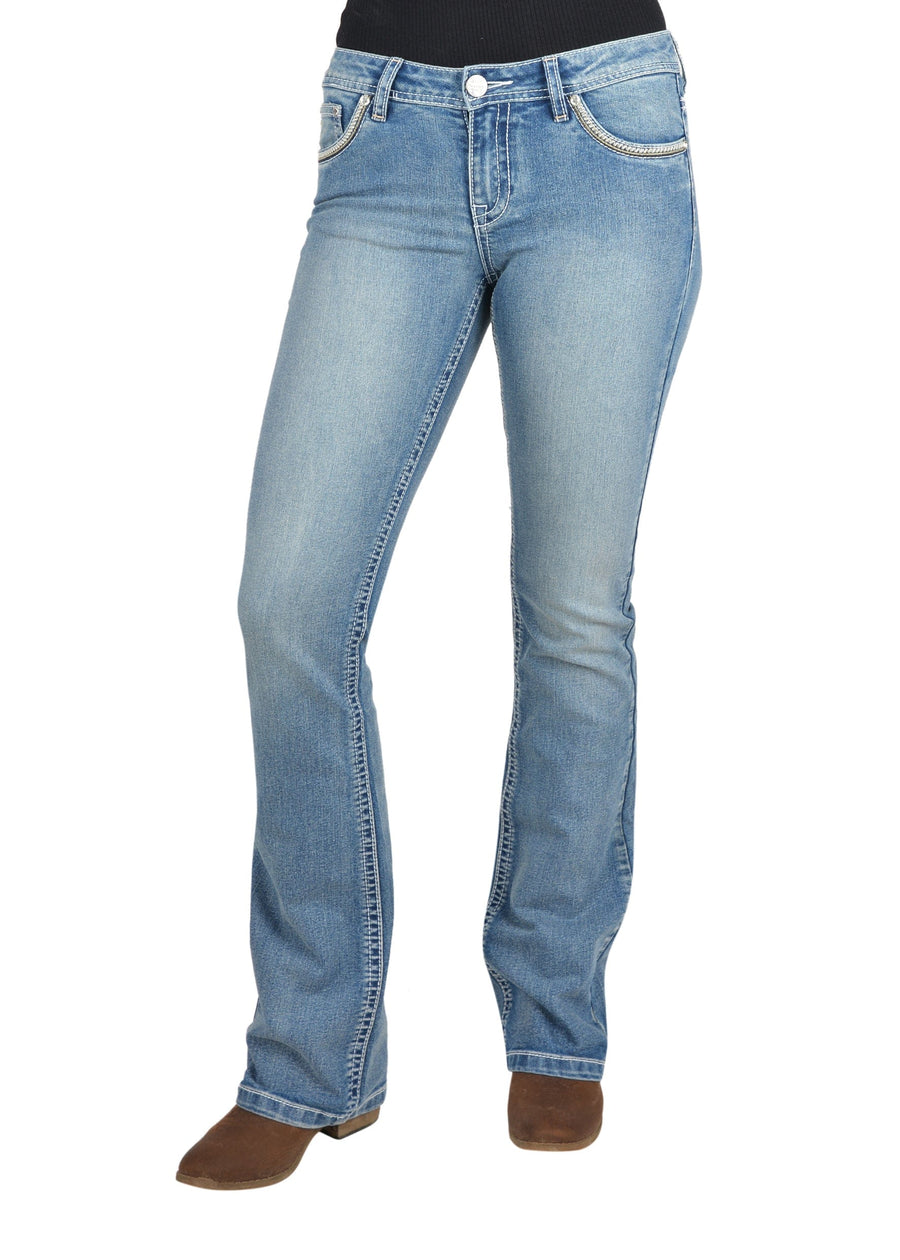 Pure Western Womens Jeans Pure Western Jeans Womens Veronica Boot Cut Moonshine (PCP2211651)