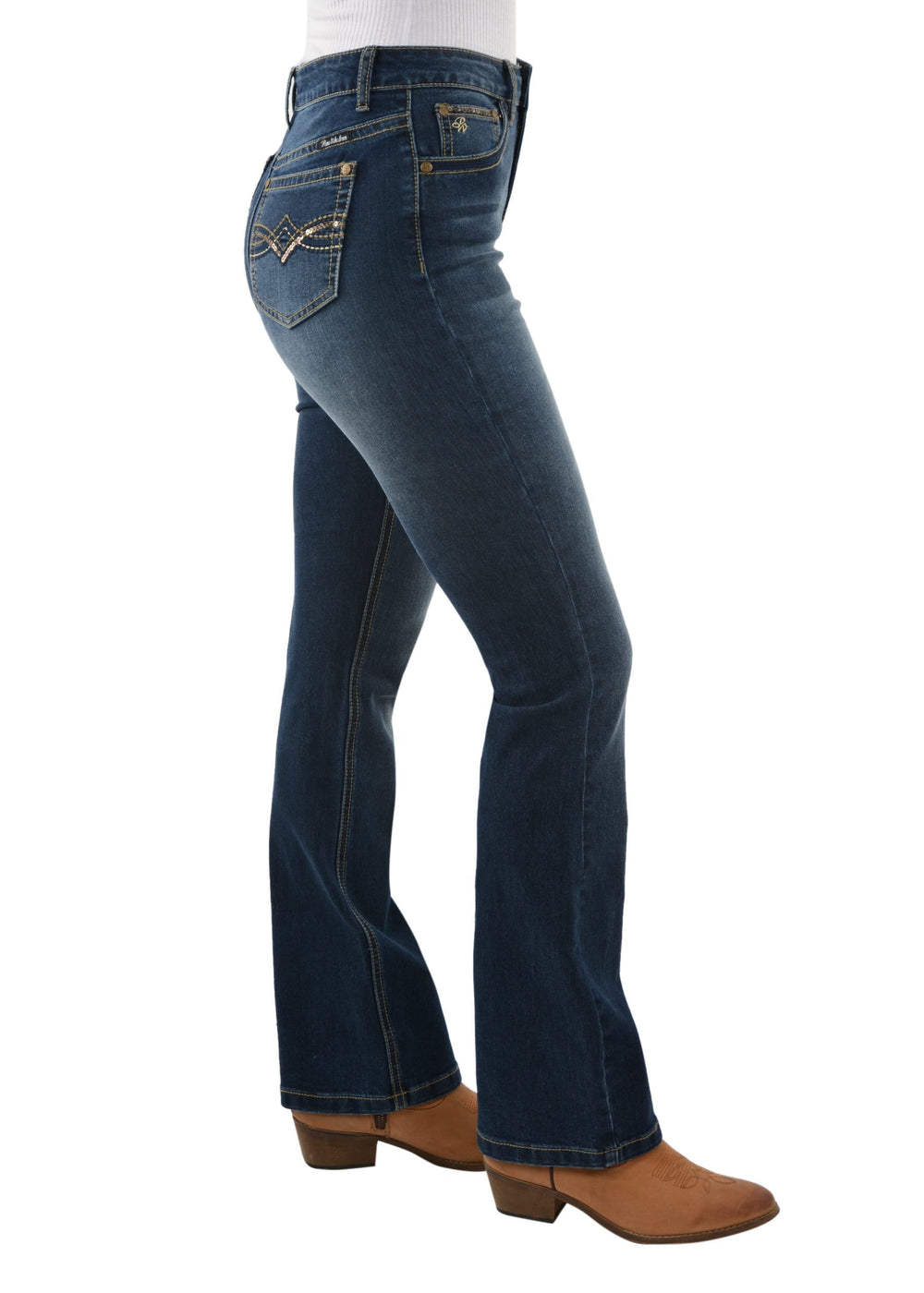 Pure Western Womens Jeans Pure Western Womens Brady High Waisted Bootcut Jeans (PCP2213509)