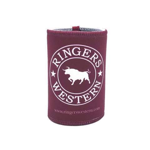 Ringers Western Stubby Cooler Burgundy - Gympie Saddleworld & Country Clothing