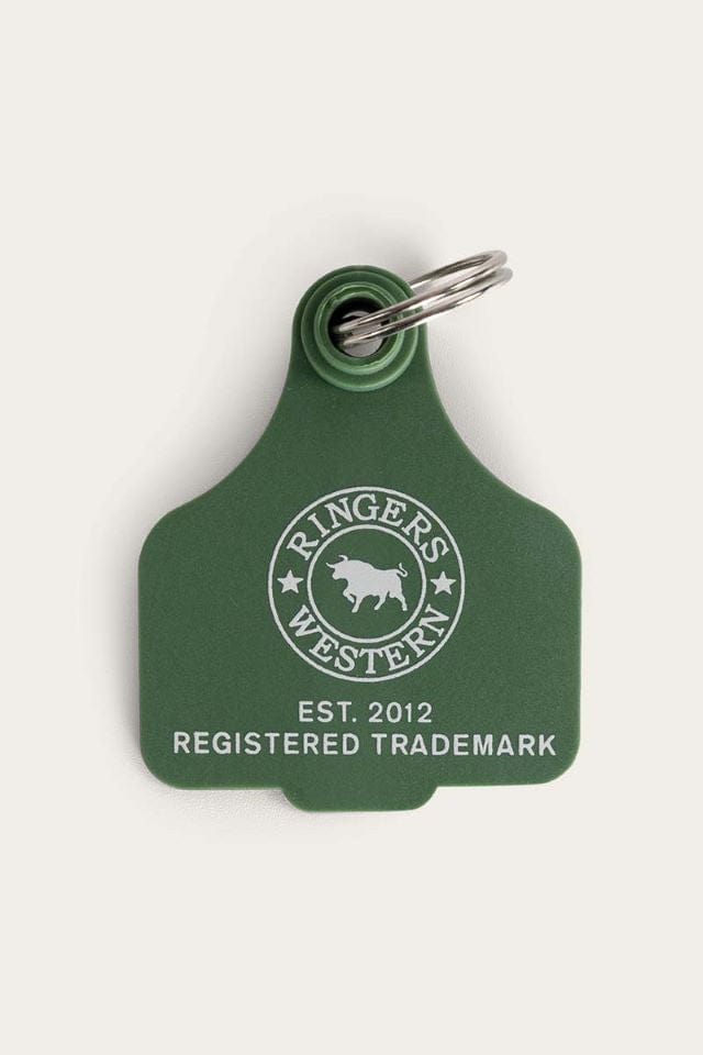 Ringers Western Car Accessories Ringers Western Cattle Tag Key Ring (420124150)