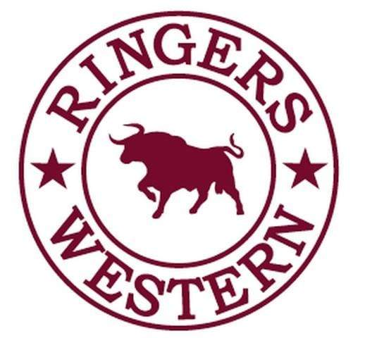 Ringers Western Stickers & Decals Burgundy Ringers Western Classic Sticker