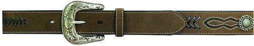 Roper Belts 34 Roper Mens Genuine Leather Belt Tan Overlay (8619500)