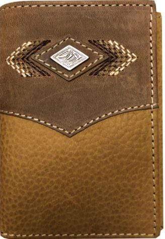 Roper Handbags & Wallets Roper Tri-Fold Wallet Diamond Concho (8132100)