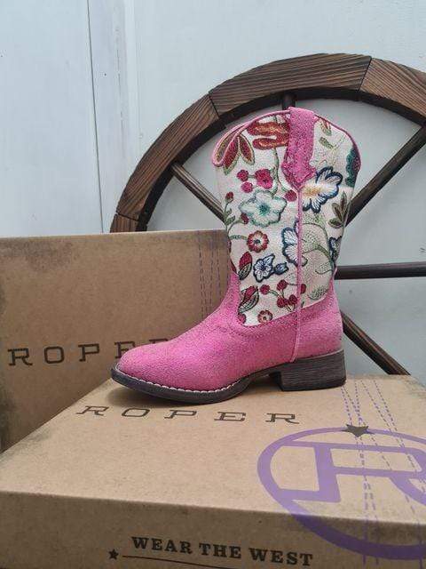 Roper Kids Boots & Shoes CH 1 / Pink/Floral Roper Lily Kids Boots