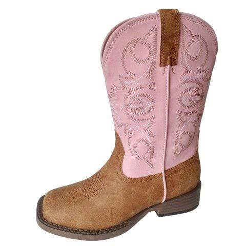 Roper Kids Boots & Shoes CH 1 Roper Kids Annie Boots Tan/Pink 09-018-0192-9600