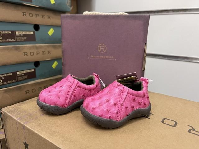 Roper Kids Boots & Shoes INF 1 Roper Infant Boots Cowbabies Cotter Pink (0901615712759)