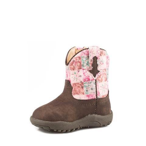 Roper Infant Cowbaby Boots Floral Shine