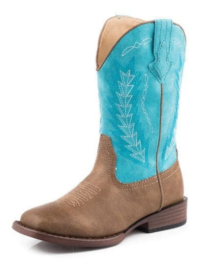 Roper Kids Boots & Shoes Roper Kids Billy Tan/Turquoise (09-018-1900-2924)