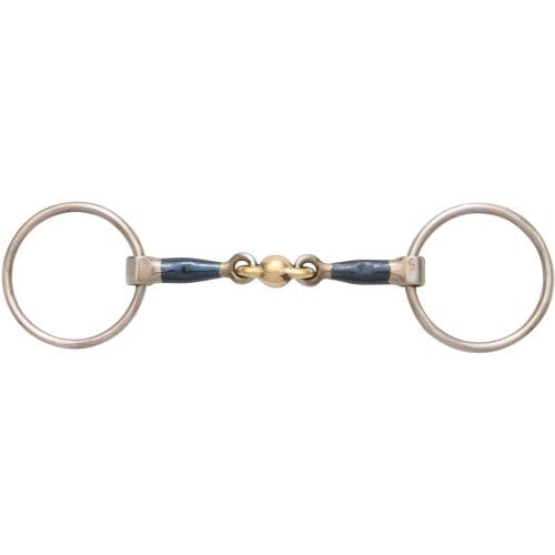 Saddlery Trading Bits 12.5cm Blue Alloy Loose Ring Training Snaffle (BIT4950)
