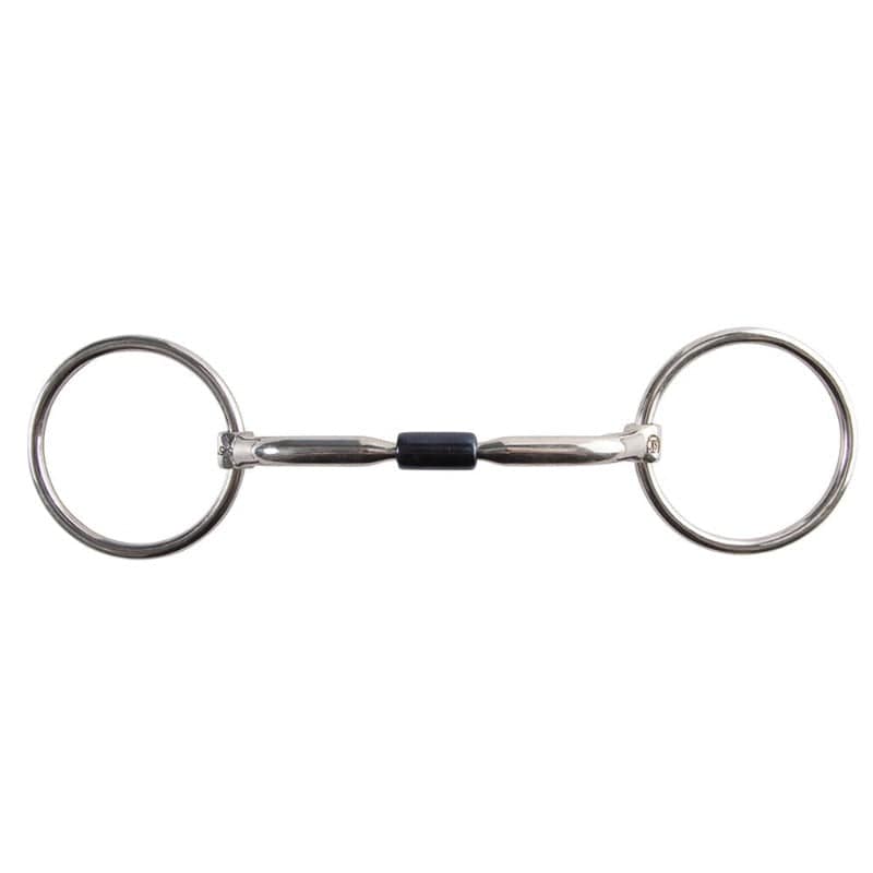 Saddlery Trading Company Bits Cob/12.5cm Loose Ring Snaffle with Sweet Iron Roller (BIT3457)