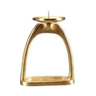 Saddlery Trading Company Gifts & Homewares Stirrup Candle Holder Brass Plated (GFT1216)