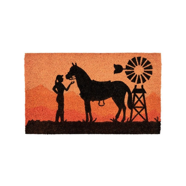 Saddlery Trading Gifts & Homewares Girl and Horse Door Mat (GFT7467)