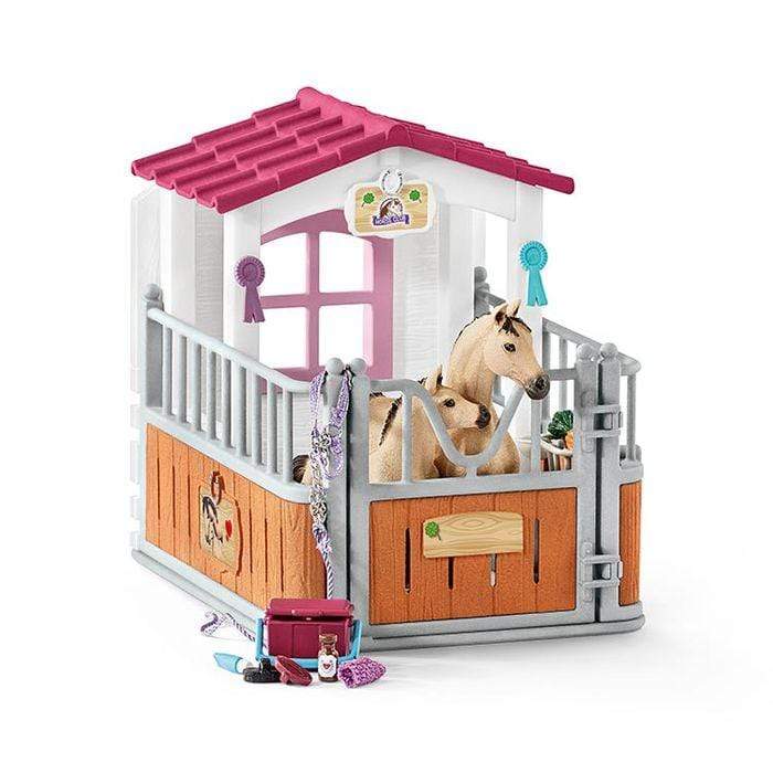 Saddleworld Toys Schleich Horse Stall with Horses & Groom (SC42369)