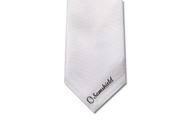 Samshield Socks White Samshield Tie Mens Logo Print (SSTIELOGO)