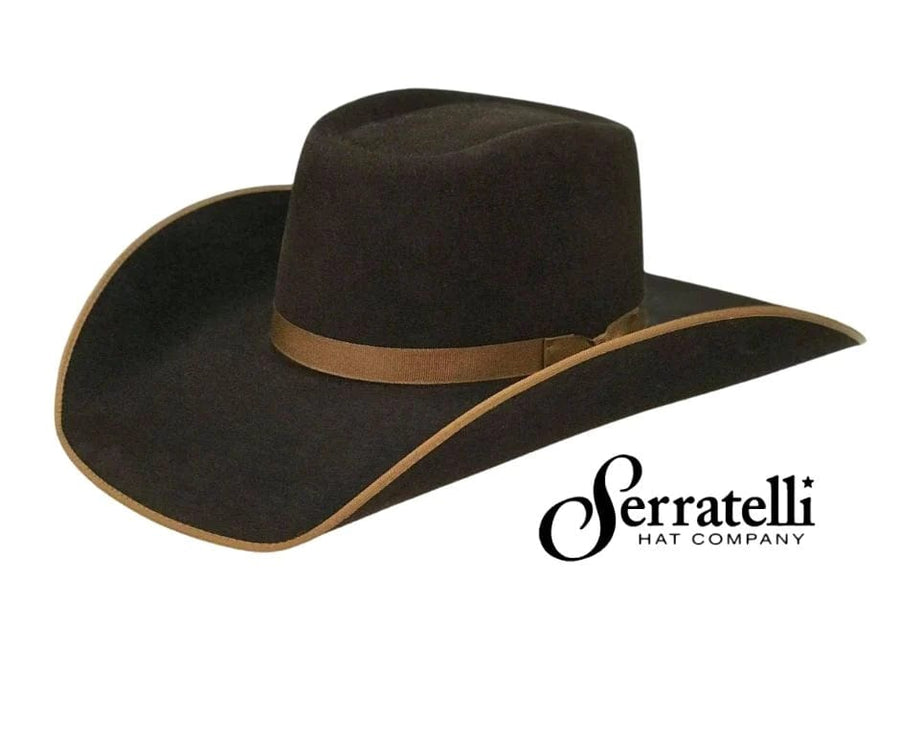 Serratelli Hats 54cm 5X Seratelli Mink with Whiskey Trim (SER5XMINK)